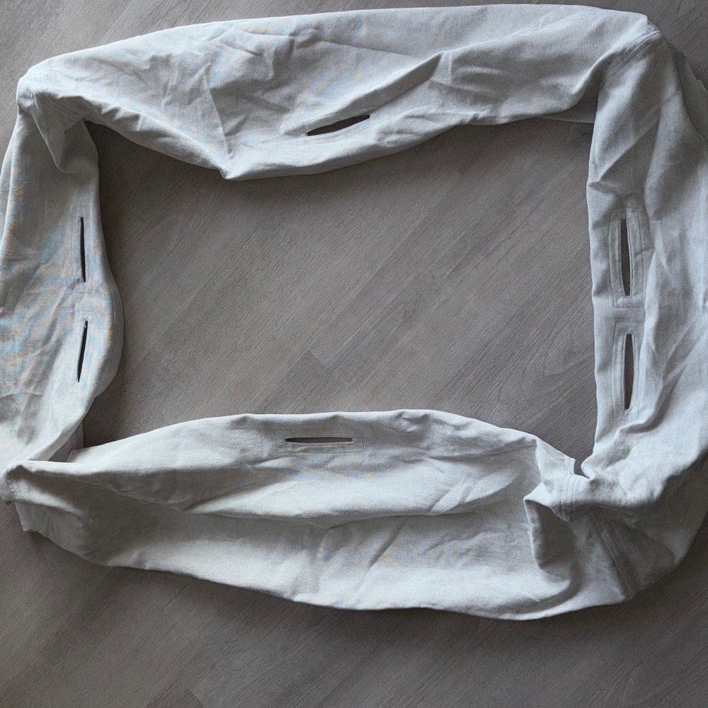 LoveSac | Sactional Storage Base Cover | Sky Grey Corded Velvet